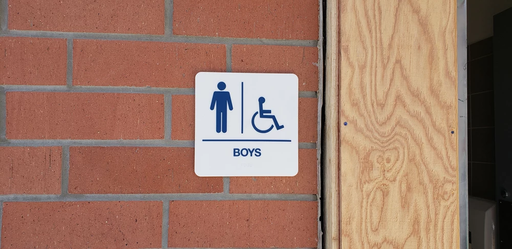 ADA Sign for Boys Restroom
