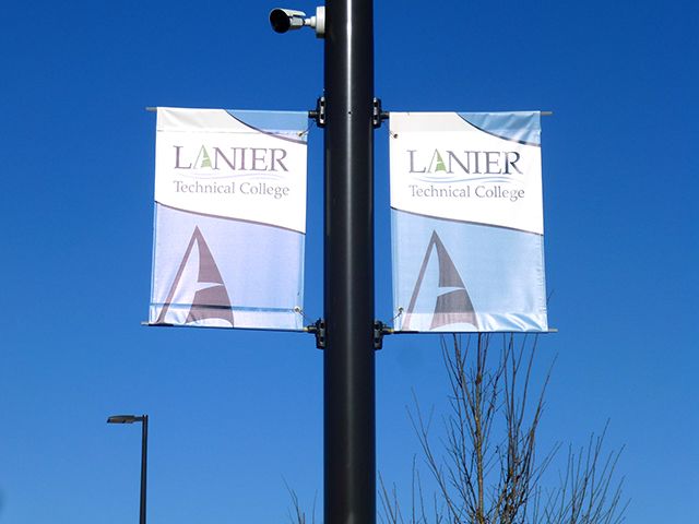 Outdoor Pole Banner for Technical College