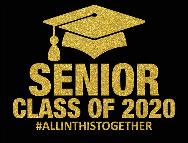 Graduation Senior Class Gold Sign