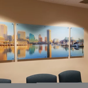 Artwork on Acrylic with Standoffs in Baltimore, MD 