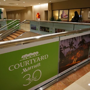 Marriott Courtyard - Then & Now Installation