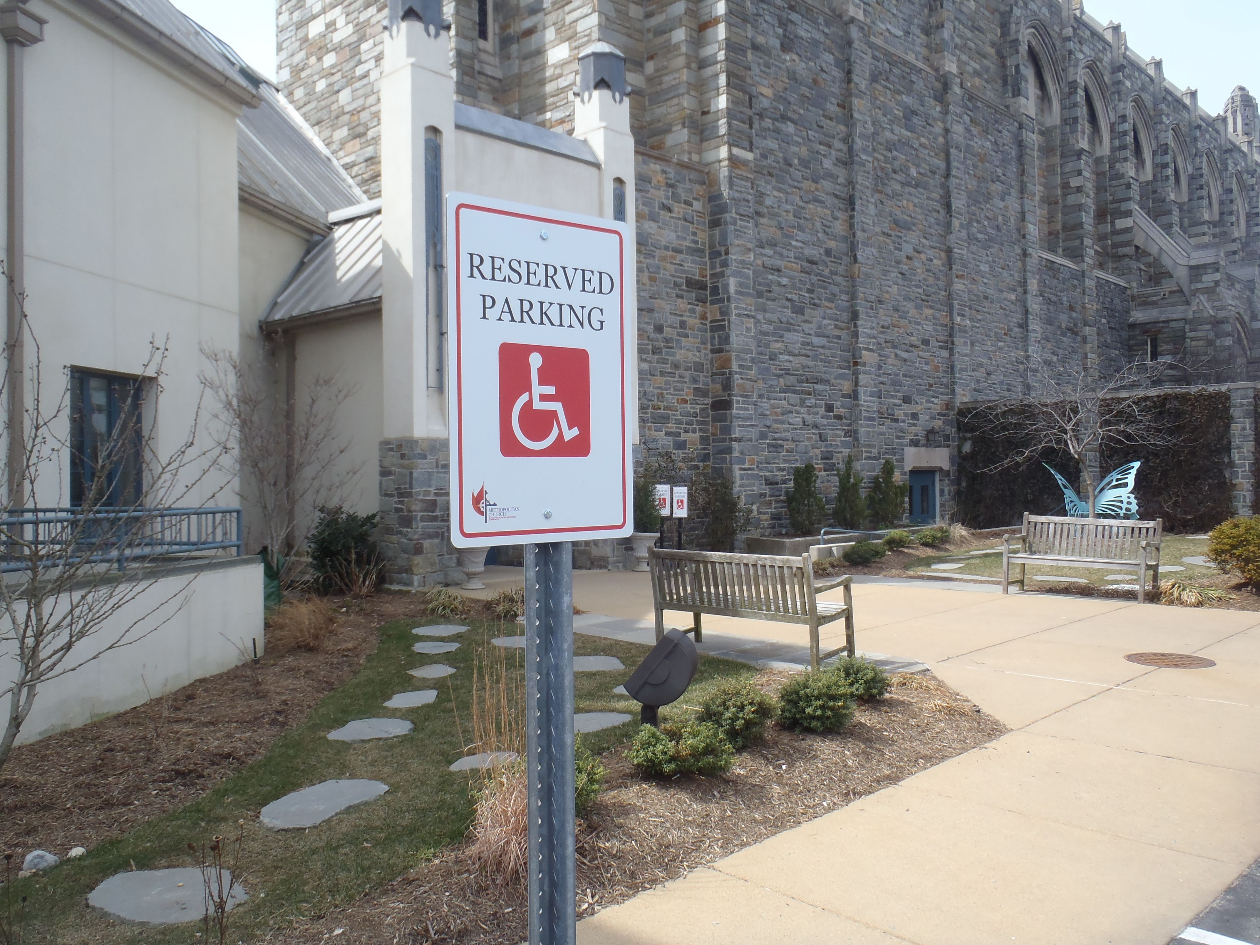 handicap parking sign custom print