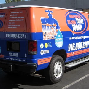 Mac's Plumbing Service Van Full-Wrap
