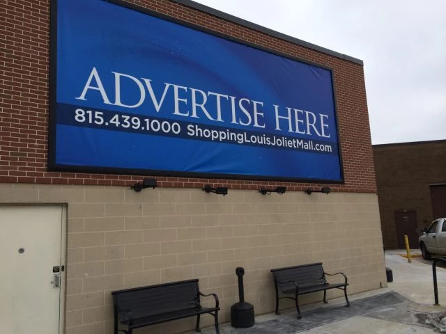 Advertising Banner in a easy change  wall frame