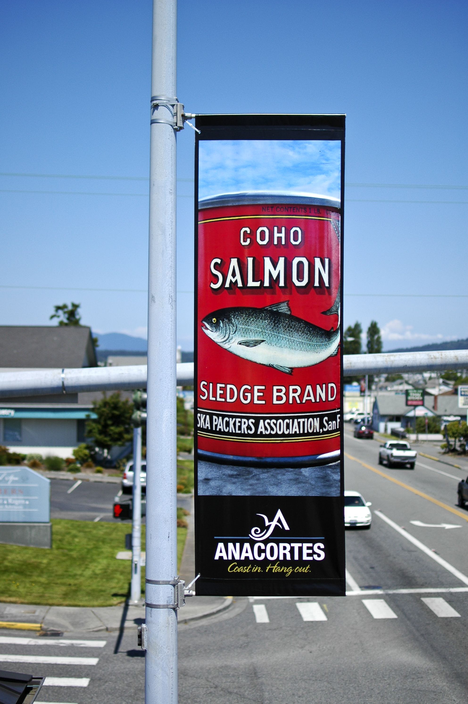 Custom Outdoor Pole Banners Signs By Tomorrow of Bellingham Event