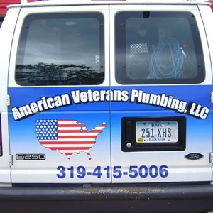 American Veterans Plumbing Van Graphics