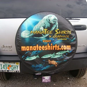 Manatee Shirts & Graphics Tire Cover