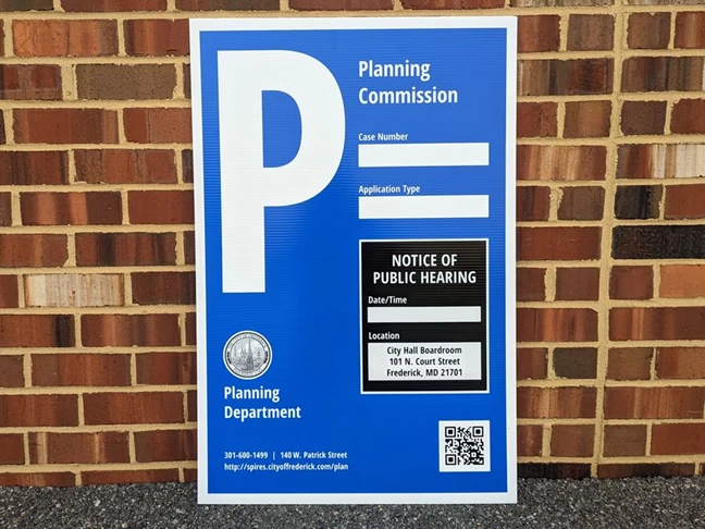 Planning Commission Coroplast Notice Sign