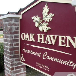Oak Haven Monument Sign