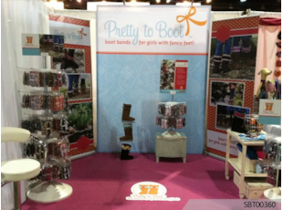 Pretty to Boot Retail Custom Banner Display