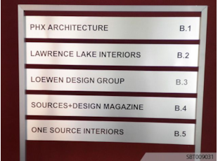 Custom Interior Directory Sign