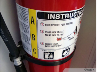 Fire Estinguisher Label