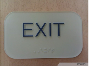 Indoor OSHA Exit Safety Sign