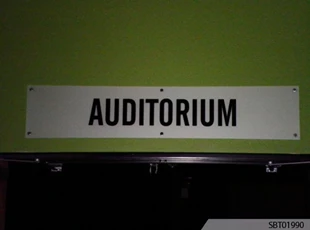 Auditorium Indoor Custom Plastic Sign