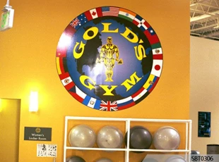 Golds Gym Wall Graphics