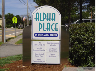 Alpha Place Custom Exterior Directory Sign