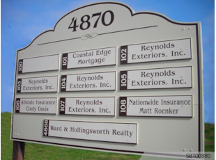 Custom Exterior Directory Sign