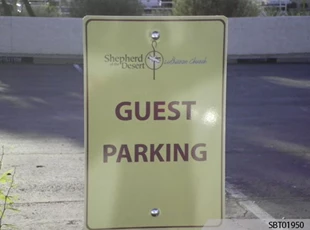 Church Custom Parking Sign