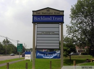 Rockland Trust Custom Pylon Sign