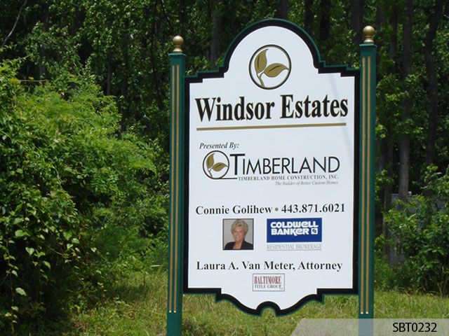 Real Estate Post and Panel Sign