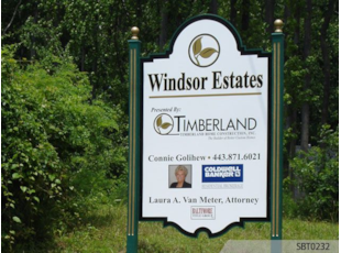 Real Estate Post and Panel Sign