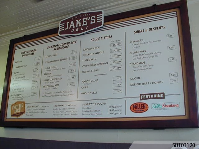 Indoor Wall Frames- Ideal Menu Board Signage and More