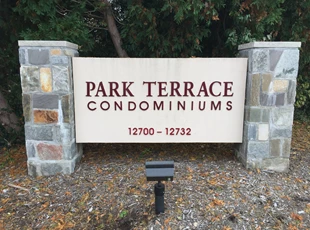 Property Management Condominiums Monument Sign