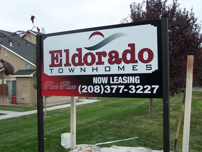 Eldorado Post and Panel Sign