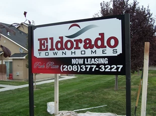 Eldorado Post and Panel Sign