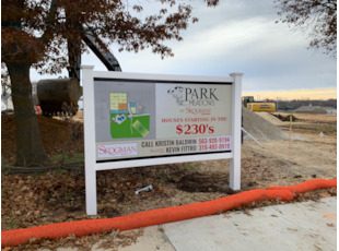 Real Estate Post and Panel Sign for Homes