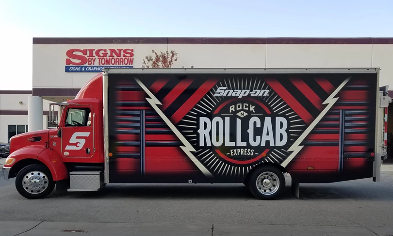 Truck Wrap for Rock n Roll Cab Express