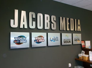 3D Lobby Sign for Media Company