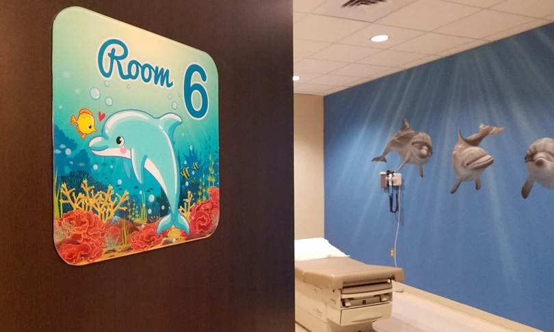 Underwater Wall Graphics for Medical Center