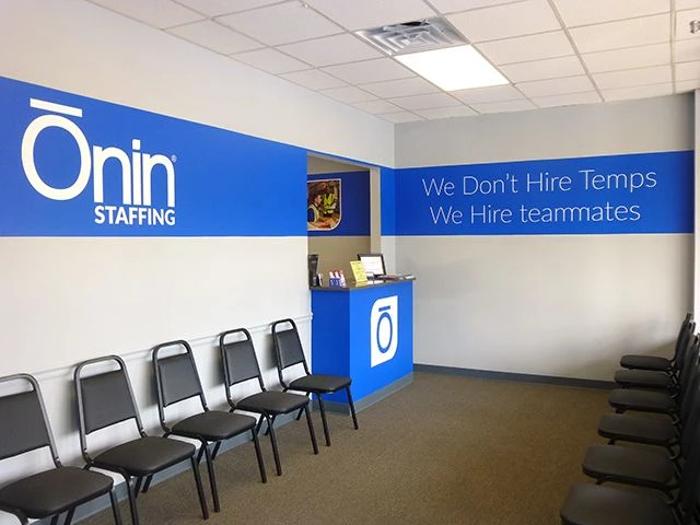 Wall Graphics for Staffing Agency Reception Area