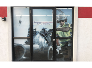 Construction Window Graphics Supply and Rental