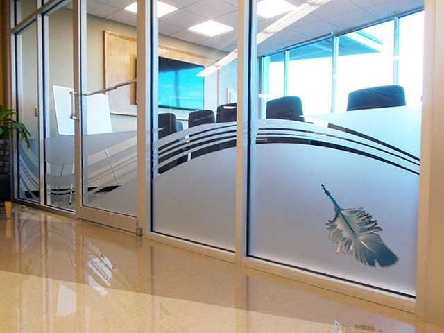 Frosted Vinyl Window Graphics & Signs, Window Graphics