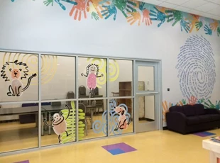 Creative Window Graphics for Daycare Center