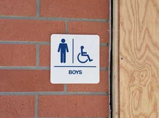 ADA Sign for Boys Restroom