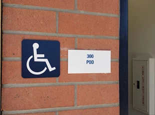 ADA Wheelchair Sign POD