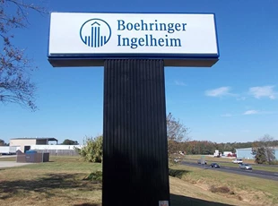 Boehringer Pylon Sign
