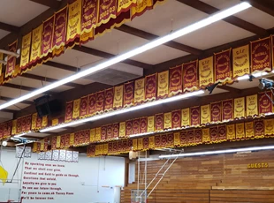 Indoor Banners for College Campus Gymnasium