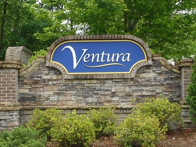 Ventura Monument Sign with Routed Sandblasted Sign