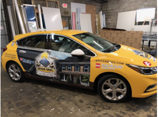 Car Graphics for Solar Contractor