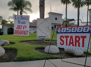 Custom Yard Coroplast Signs for July 4th Breakfast