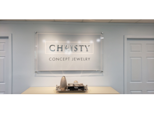 Jewelry Company Acrylic Standoff Lobby Sign