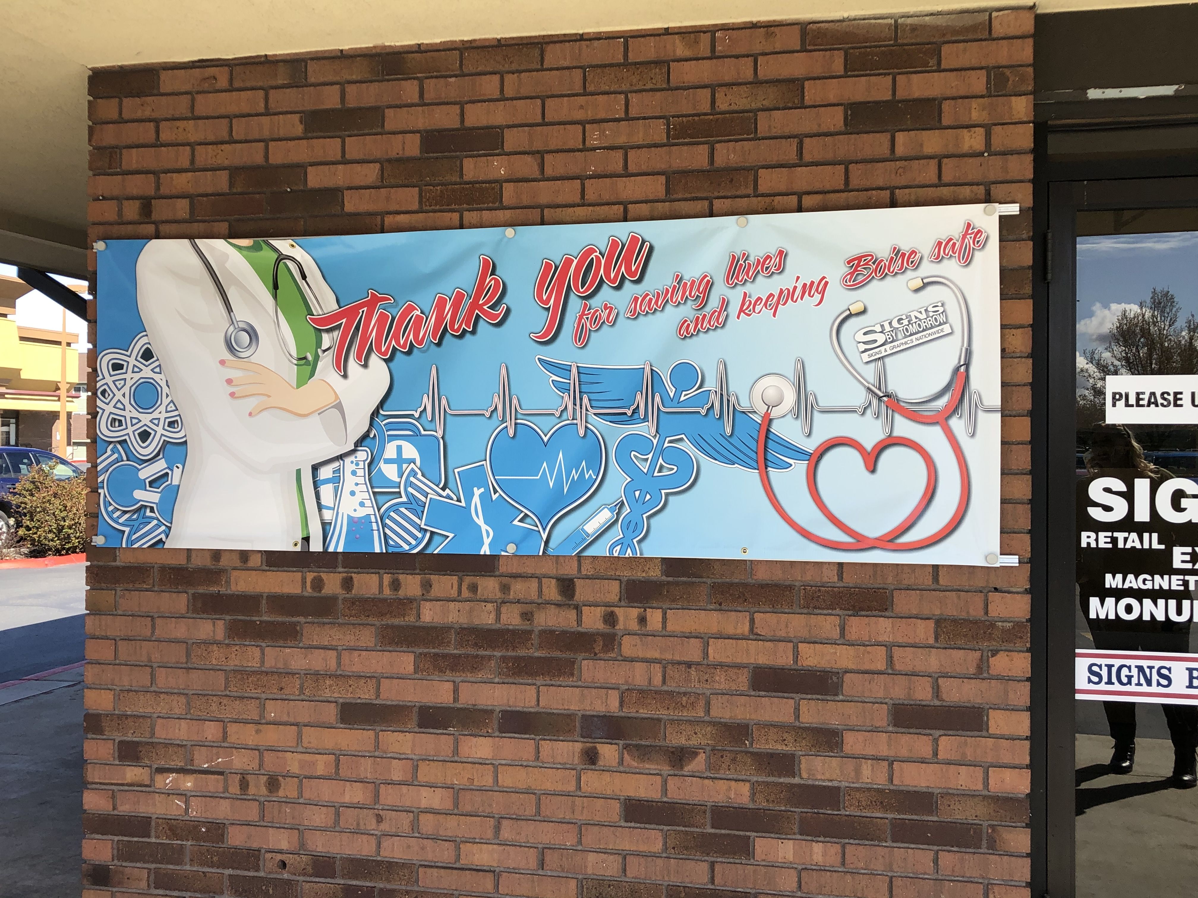 Appreciation Banner for healthcare heroes