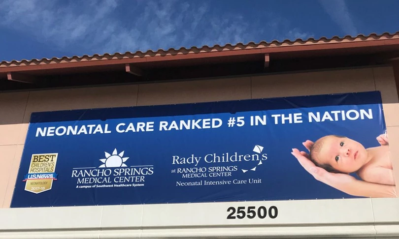 Hospital Vinyl Banner for Neonatal Best Childrens Hospital