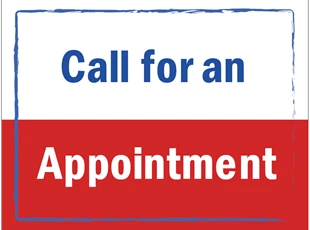 Call for an Appointment Sign