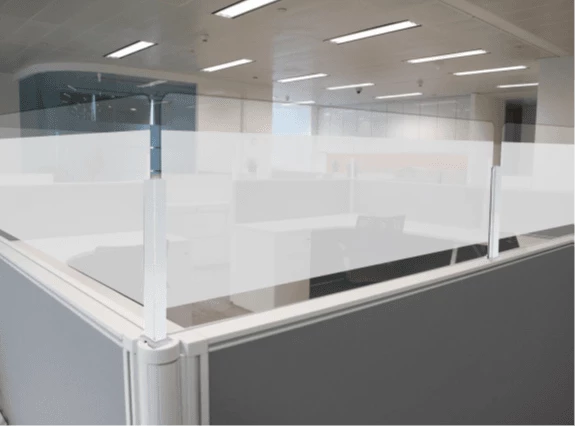 Sneeze Guards for Cubicle Protection