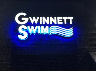 Outdoor Dimensional Lettering for Swim Club